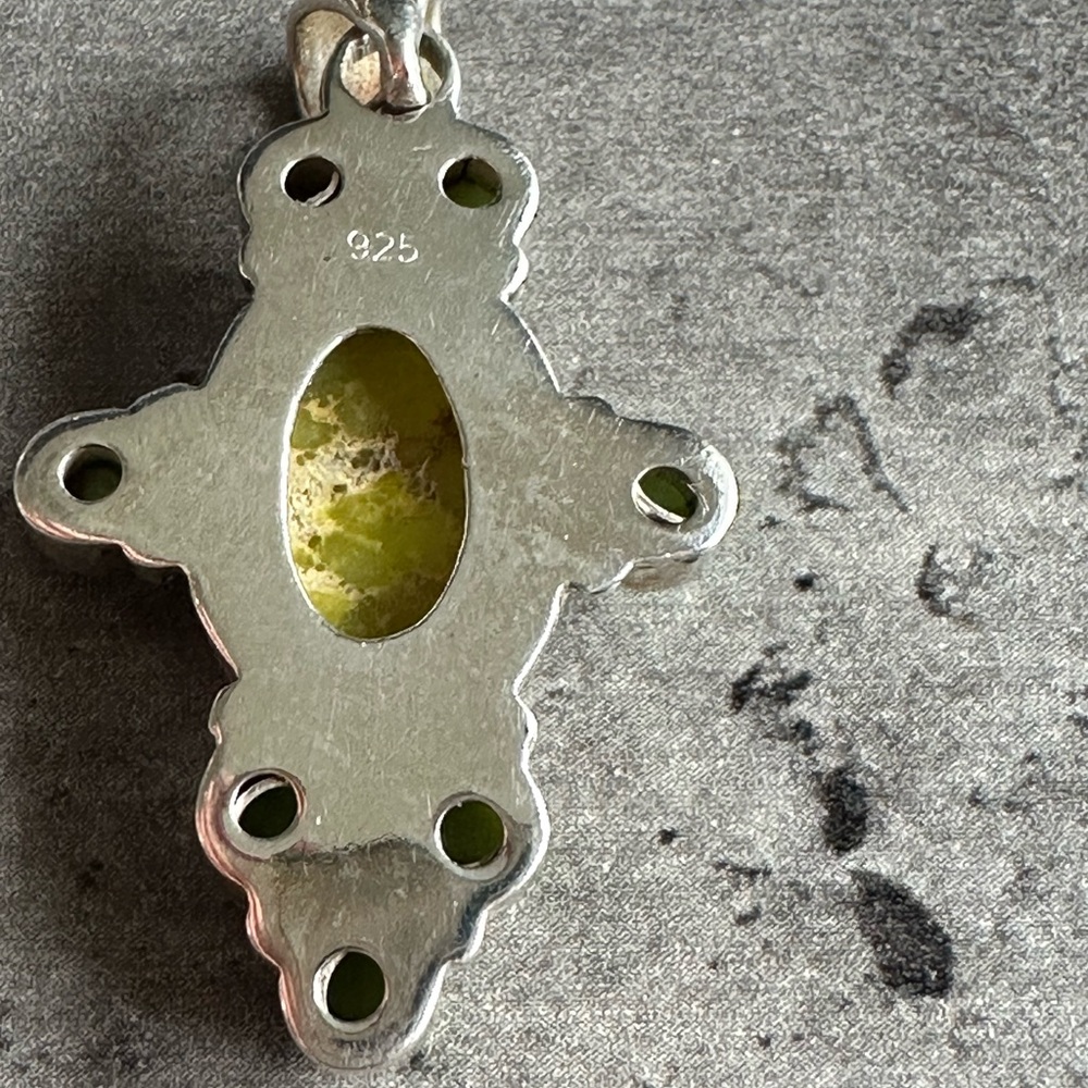 Sonoran Turquoise Sterling 925 Silver Pendant - Picture 4 of 4